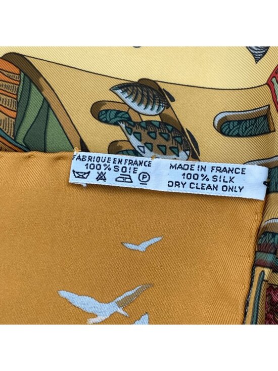 Hermès Carré 90 Scarf - L Hermes Carre 90 L Atlantide Atlantis Silk Scarf Orange